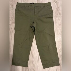 Women's Size 14 Style&co. Green Capris